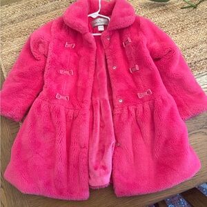 American Widgeon Pink Faux Fur Coat